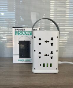 ZAPATILLA PORTATIL 2 NIVELES C/ILUMINACION 1,9M (8 ENCHUFES /USB / USB-C)N86