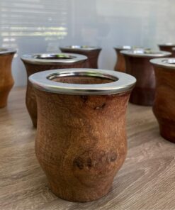 MATE CAMIONERO DE ALGARROBO Y ACERO