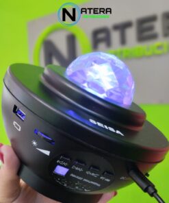MEDIA ESFERA LED RGB Y PARLANTE SEISA (LED-B45G)