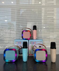 PARLANTE BT KARAOKE C/LUZ Y MICROFONO (K18)