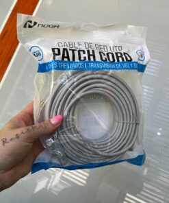 CABLE DE RED 20MTS 4 PARES TRENZADOS / TRANSMISION DE VOZ Y DATOS NOGA