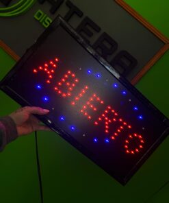 CARTEL LED "ABIERTO" ORYX XW-07