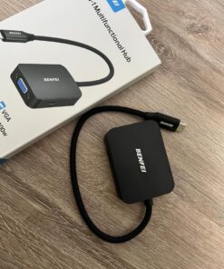 HUB 4 EN 1 TIPO C + VGA + HDMI +USB 2,0 + USB 3,0 + PD