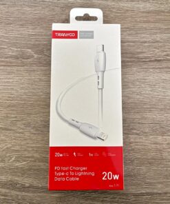 CABLE USB TIPO C A LIGHTNING 20W TRANYOO T-P1