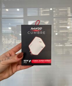 CARGADOR 220V 65W|PD MIXOR CUMBRE (1UBS-C + 1USB-A + CABLE C A C)